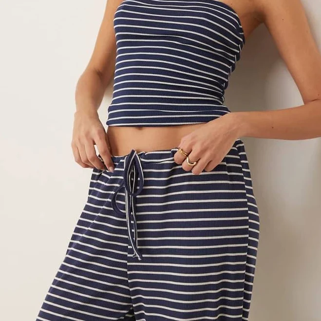 top ASOS Longline Stripe Bandeau ASOS $10.99