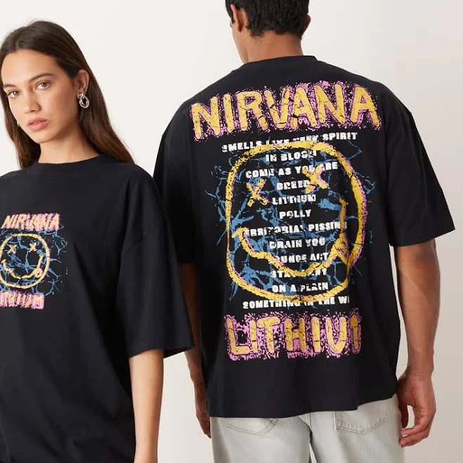 top ASOS Nirvana Boxy Oversized T-Shirt ASOS $33.99