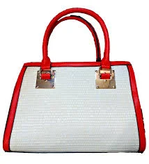 bag Atrie Red and Ivory handbag with Adjustable Removeable Shoulder Strap eBay $19.89