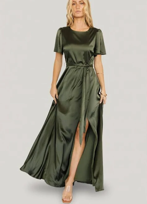 dress Baltic Born Women's Agnes Satin Maxi Dress Baltic Born $103