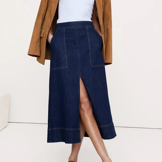 skirt Banana Republic Women's Denim Midi Skirt Banana Republic $100