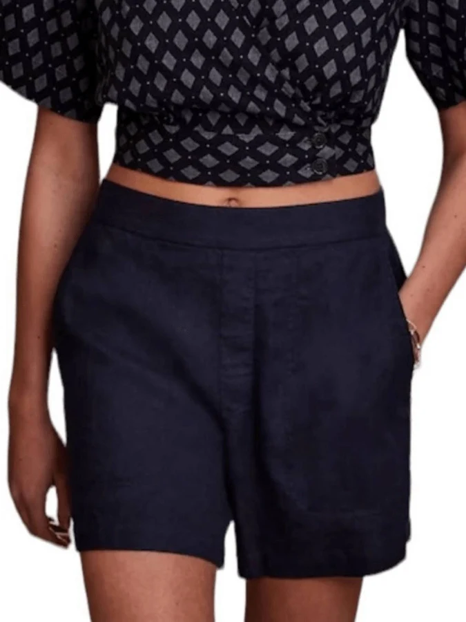 shorts Banana Republic Women's Navy Tailored Linen-blend Shorts eBay - nc_rack_n_roll $17