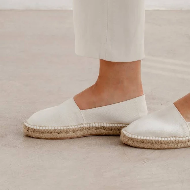 shoes Biankina Mila Eco Canvas Vegan Espadrille Flats Biankina $99.95