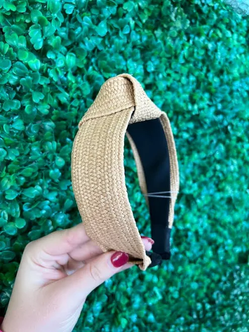 accessory Blu Lily Boutique Natural Woven Headband Blu Lily Boutique $17.95
