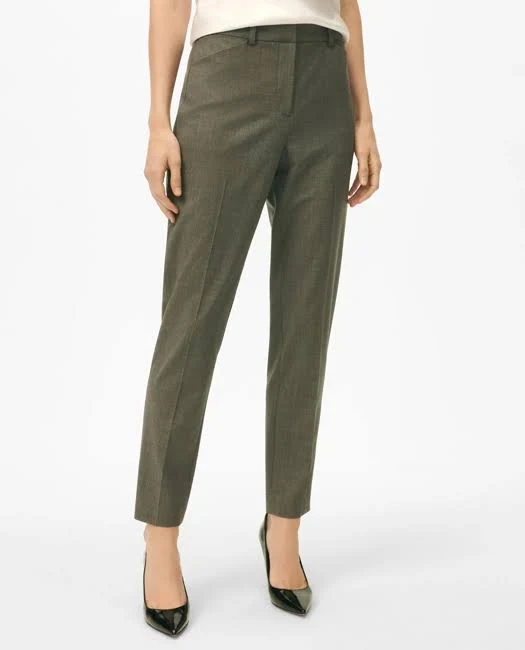pants Brooks Brothers Women's Essential Stretch Wool Crop Pants Brooks Brothers $189.99