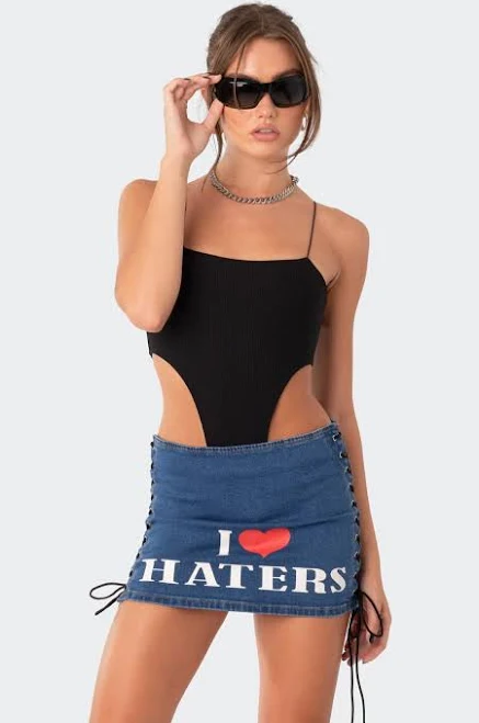 bodysuit Camilla Ribbed High-Cut Bodysuit edikted $18.4