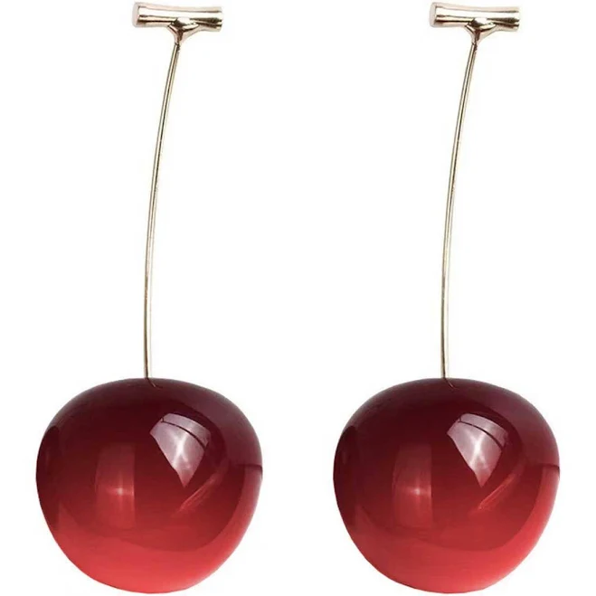 accessory Cherry Drop Earrings Retro Stage $12.99