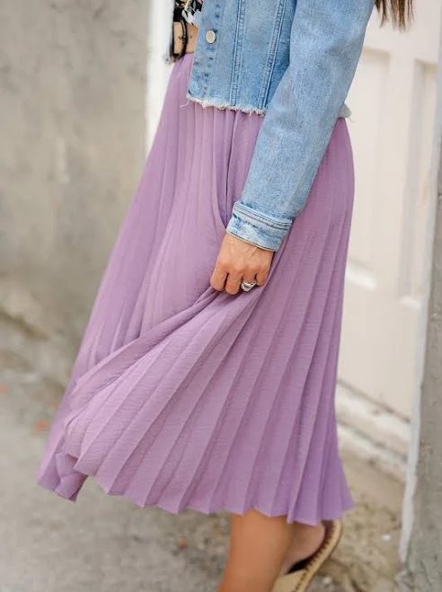 skirt Chic Accordion Midi Skirt Betsey's Boutique Shop $48
