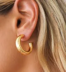 accessory Chunky Gold Hoops | Medium JacqMaria Jewelry $42