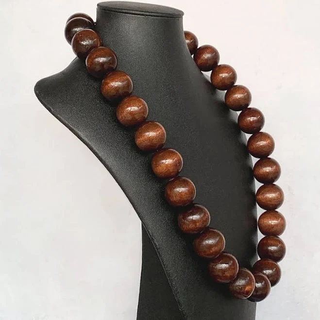 accessory Chunky Wood Beaded Necklace Etsy - jewelbytessyla $48.75