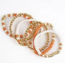 accessory Clay Bead Bracelet Stack mildredandmables.com $23