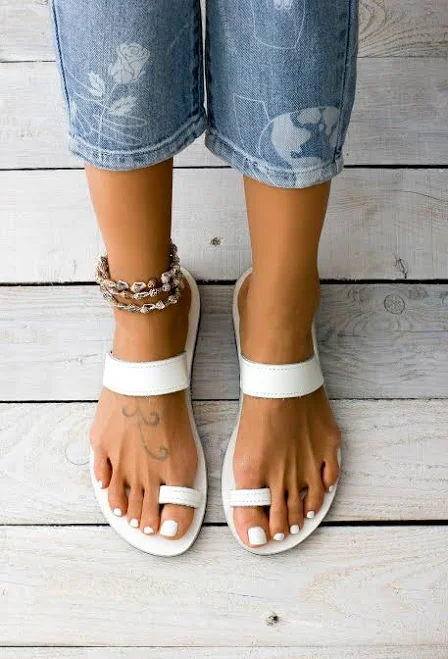 shoes Clio Minimalist Leather Sandals Etsy - GreekLeatherLab $52.13