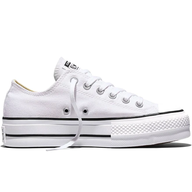 shoes Converse Chuck Taylor All Star Lift Platform Canvas For Women In White Converse $75