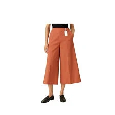 pants COS Wide-Leg Cropped Culottes Pants Cotton Terracotta Rust Orange, Size US 4 Poshmark $68