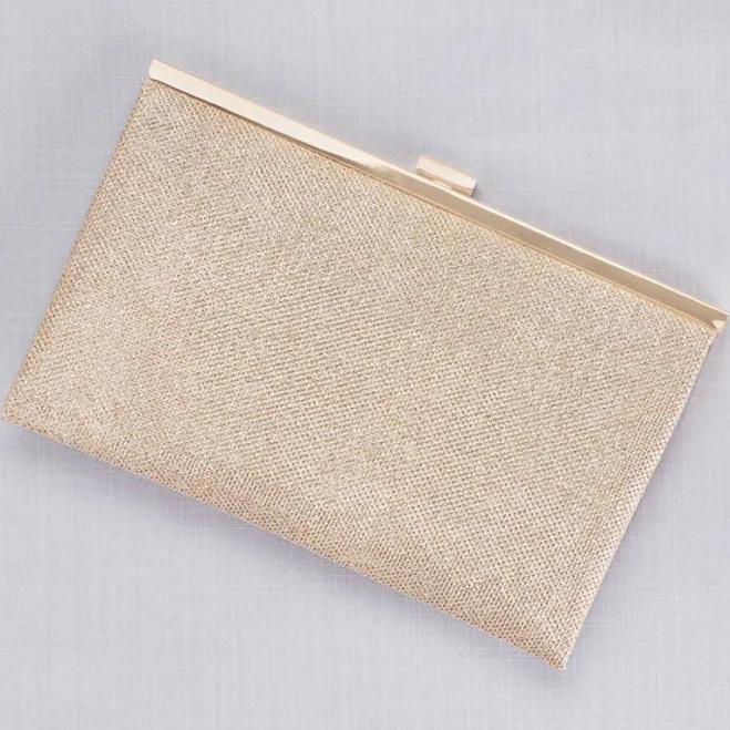 bag David's Bridal Allover Glitter Metallic Clutch David's Bridal $19.99