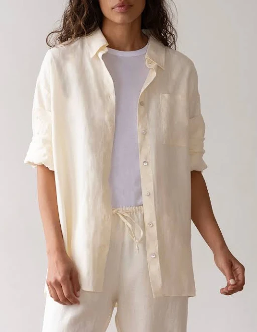 top Donni Linen Relaxed Shirt DONNI. $122