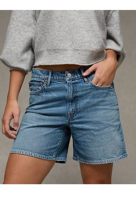 jeans Easy Breezy Women's Strigid Super High-Waisted Relaxed Denim Shorts American Eagle Outfitters $44.96