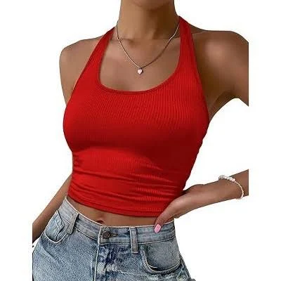 top Ekouaer Women's Halter Top Backless Camisole Target $17.99