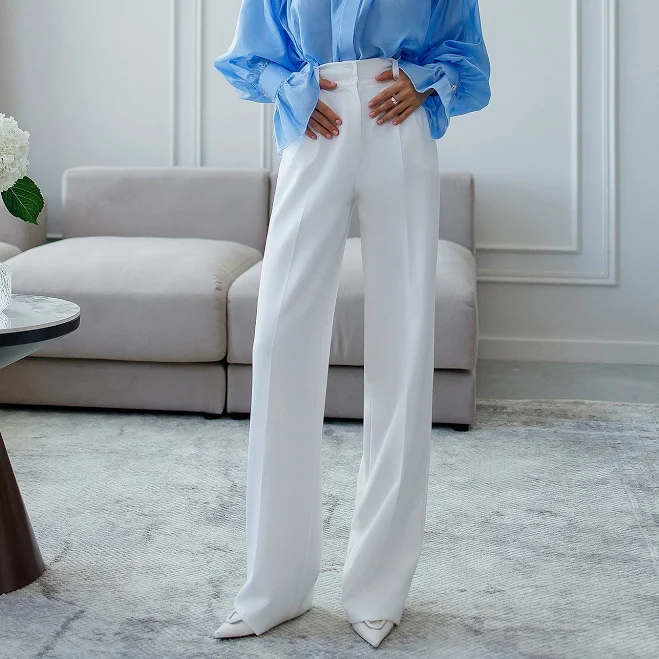 palazzo pants Elagia Women's High-Rise Crepe Palazzo Pants Elagia $119