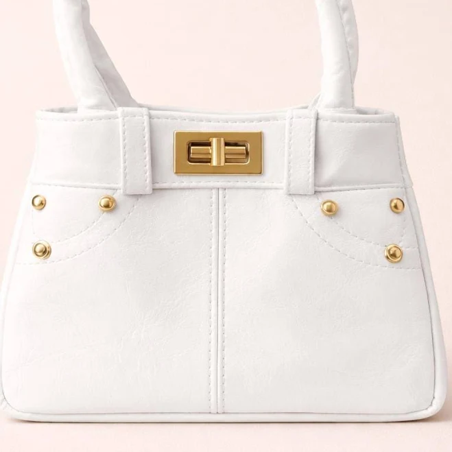 bag Elegant Women's Mini Top Handle Bag with Gold Details Etsy - Seller $26.69