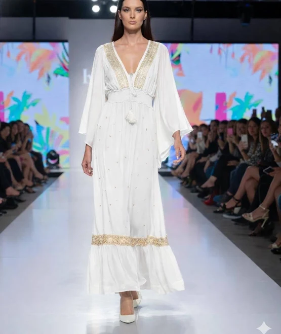 dress Embroidered Kaftan Maxi Dress Etsy - Seller $75