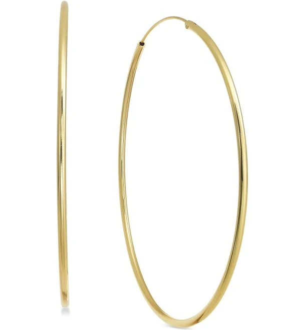 accessory Essentials Women's Large Endless Hoop Earrings Macy's $27.5