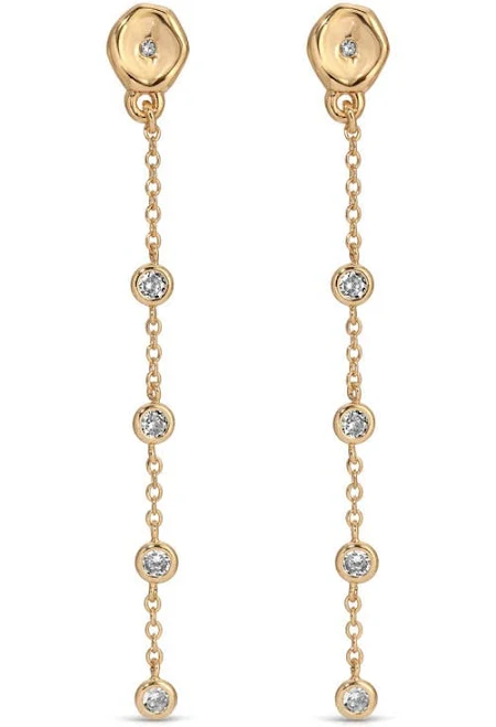 accessory Ettika Dainty Dream Drop Earrings with Clear Crystal Nordstrom $55