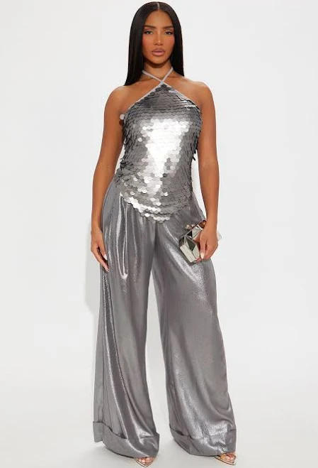 palazzo pants Fashion Nova Women's Romantically Spoiled Organza Wide Leg Pants Fashion Nova $3.98
