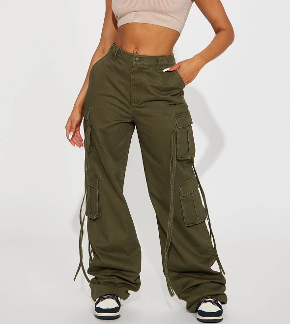 pants Fashion Nova Women's Tall Golden Hour Wide Leg Cargo Pants Fashion Nova $22