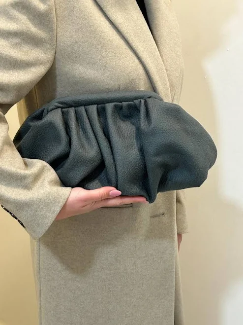 bag Faux Leather Cloud Clutch Bag Etsy - Seller $87.05