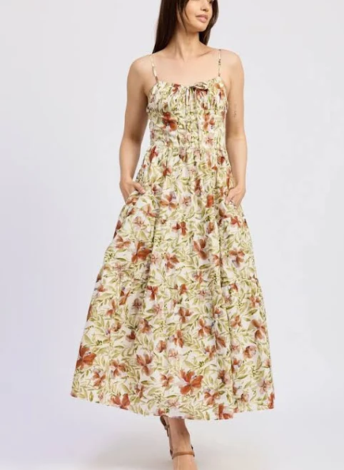 dress Floral Maxi Mint Clothing Boutiques $138