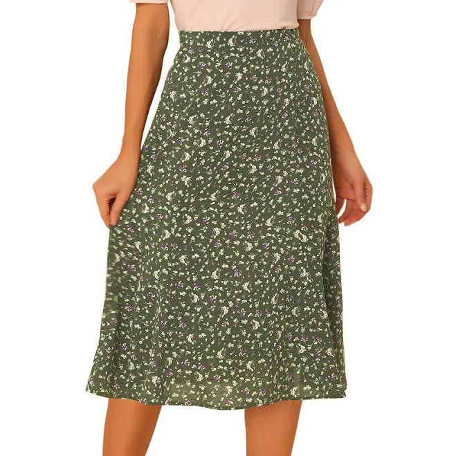 skirt Floral Midi Peasant A-Line Skirt Kohl's $33.99