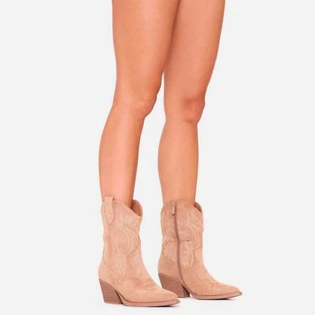 shoes Foster Embroidered Pointed Toe Western Cowboy Ankle Boots EGO Shoes US $20