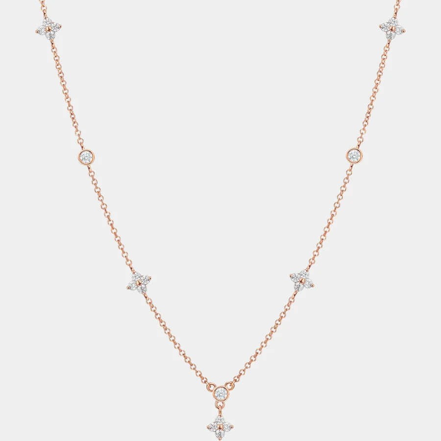 accessory Four Petal Flower Charm Layering Necklace Perimade & Co. $51.95