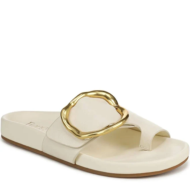 shoes Franco Sarto Brianka Leather Slide Sandals DSW $76.99