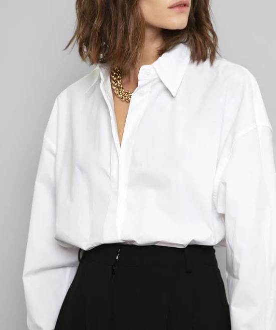 accessory Frankie Shop Oversized Button Down Shirt The Frankie Shop $115