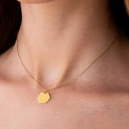 accessory Geometric Gold Necklace Etsy - JewelryByMagoo $45