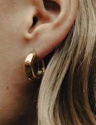 accessory Gold Medium Bold Hoop Earrings Etsy $36.06