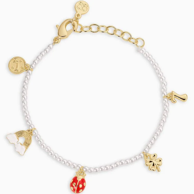 accessory Gorjana Women's 18K Gold Lucky Mini Charm Bracelet gorjana $70