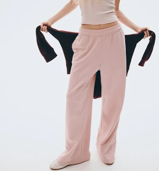 pants H&M Ladies Wide-Leg Joggers H&M $19.99