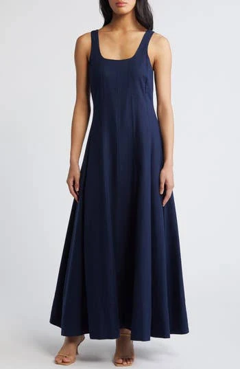 dress Halogen Women's Linen Blend Maxi Dress Nordstrom Rack $59.97