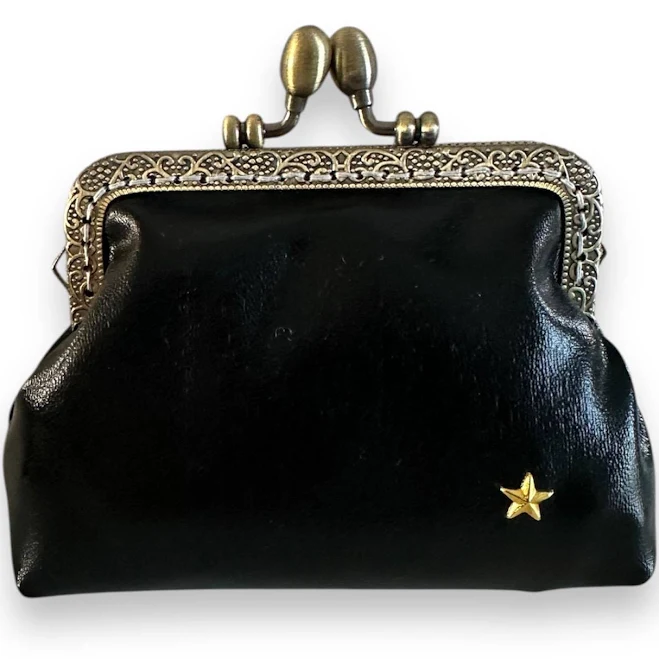 bag Henriette Purse in Imitation Leather with Metal Clasp Etsy - Seller $28.08