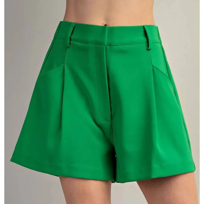 shorts High-Waisted Pleated Shorts Whatnot $77