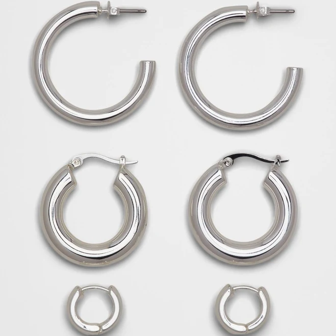 accessory Hoop Earrings Set Banana Republic Factory $25