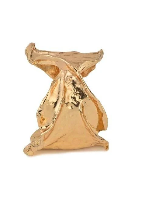 accessory Indya Gold Plated Hammered Statement Cuff Bracelet Indya $17