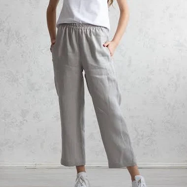 pants Italian Linen Women's Pants Etsy - linocolore $76.5