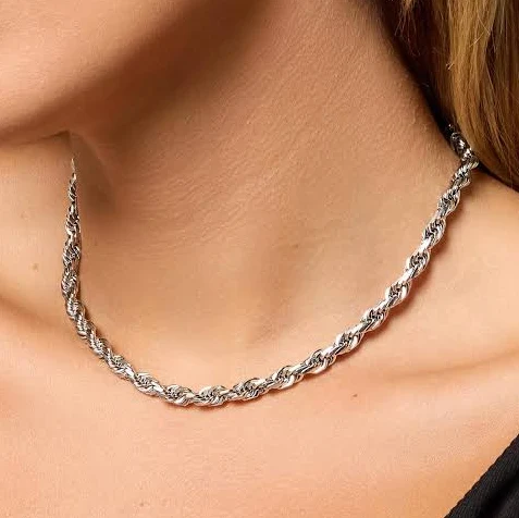 accessory JAXXON Rope 5mm Silver Chain Jaxxon $104.4