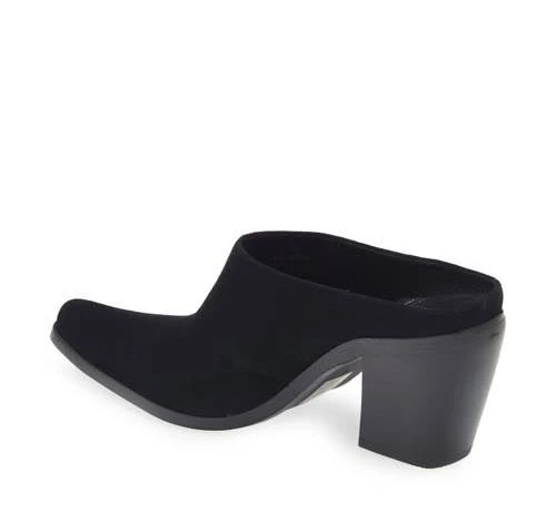 shoes Jeffrey Campbell Hold Em Pointed Toe Stacked Heel Suede Mule eBay $69.99