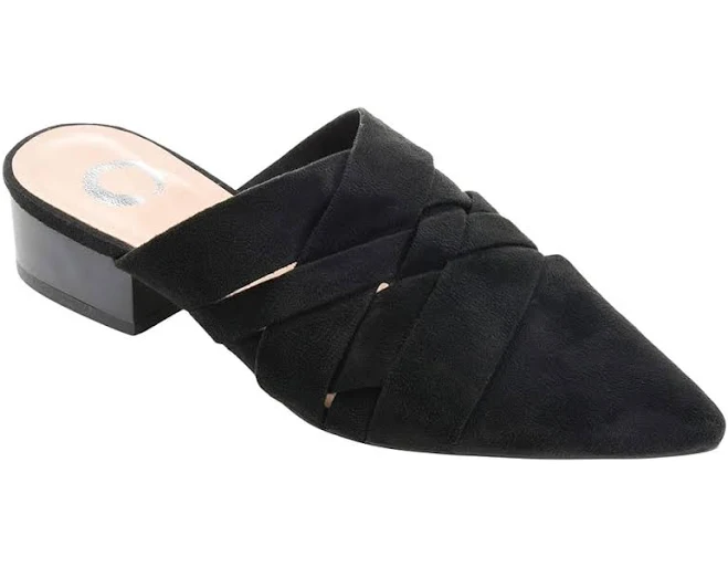 shoes Journee Collection Women's Kalida Mule Faux Suede Flats Zappos.com $38.49