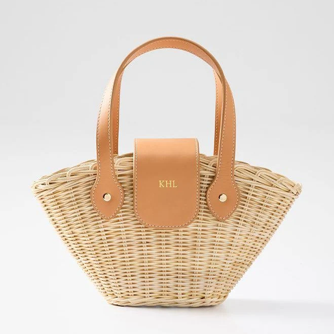 bag Juliette Wicker and Leather Mini Tote Mark and Graham $179